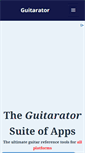 Mobile Screenshot of guitarator.com